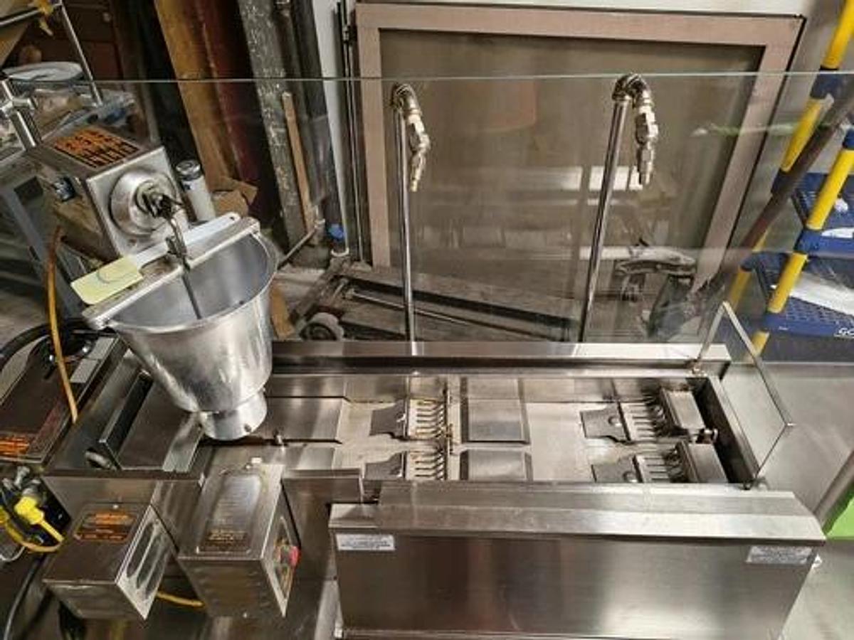 Used Lil Orbits Donut Machine Maker ~ W/ Cart, Hood & Fryer Ready to ROLL Doughnut! - VENTLESS SYSTEM