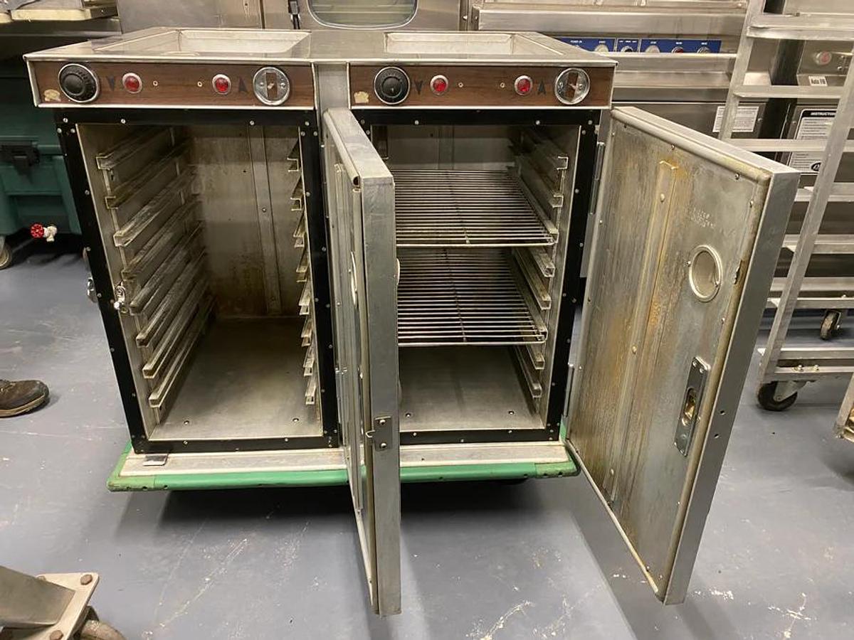 Used Cres-Cor 2 Tray Warming Table and Holding Cabinet
