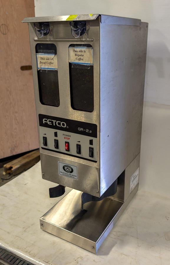 Used FETCO DUAL HEAD COFFEE GRINDER