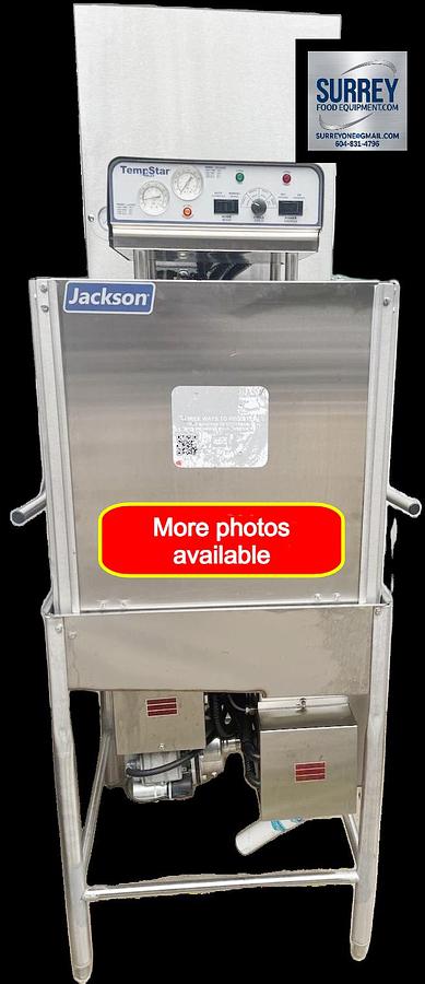 Used Jackson TEMPSTAR VENTLESS (VER Series)Hot water Dishwasher W Booster Heater 3 PH