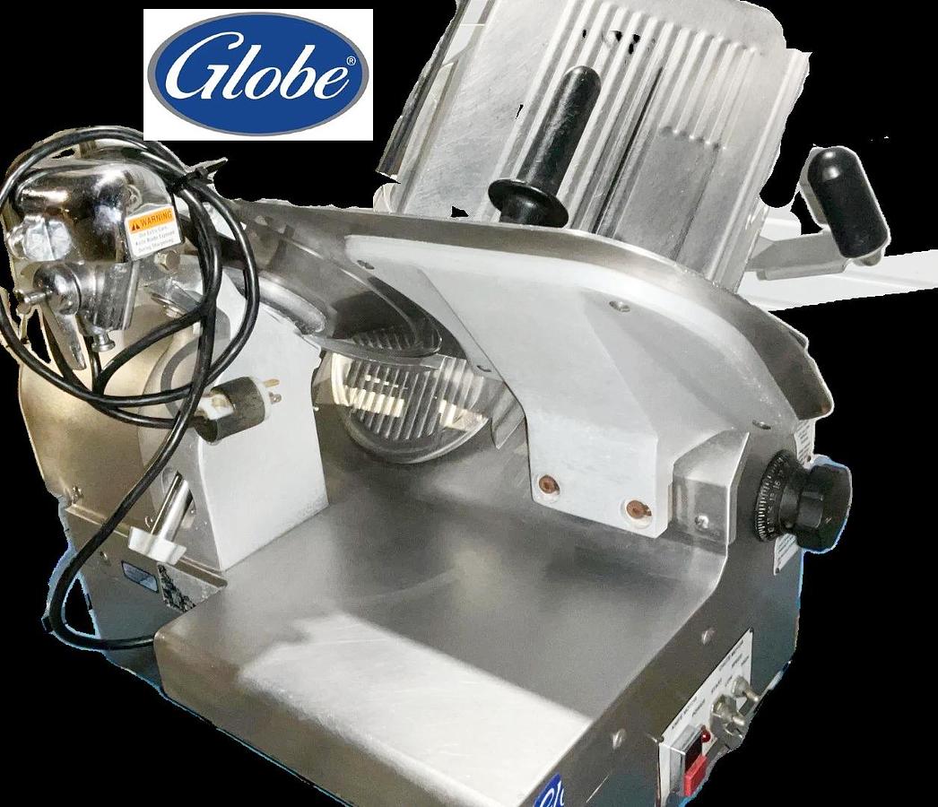 Used Globe Slicer 12 Inch Automatic Meat Slice With Sharpener 