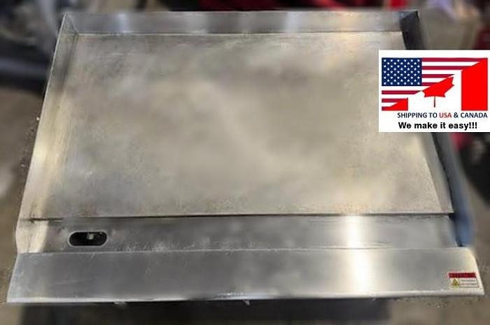Used 36" gas flat top grill - nice condition