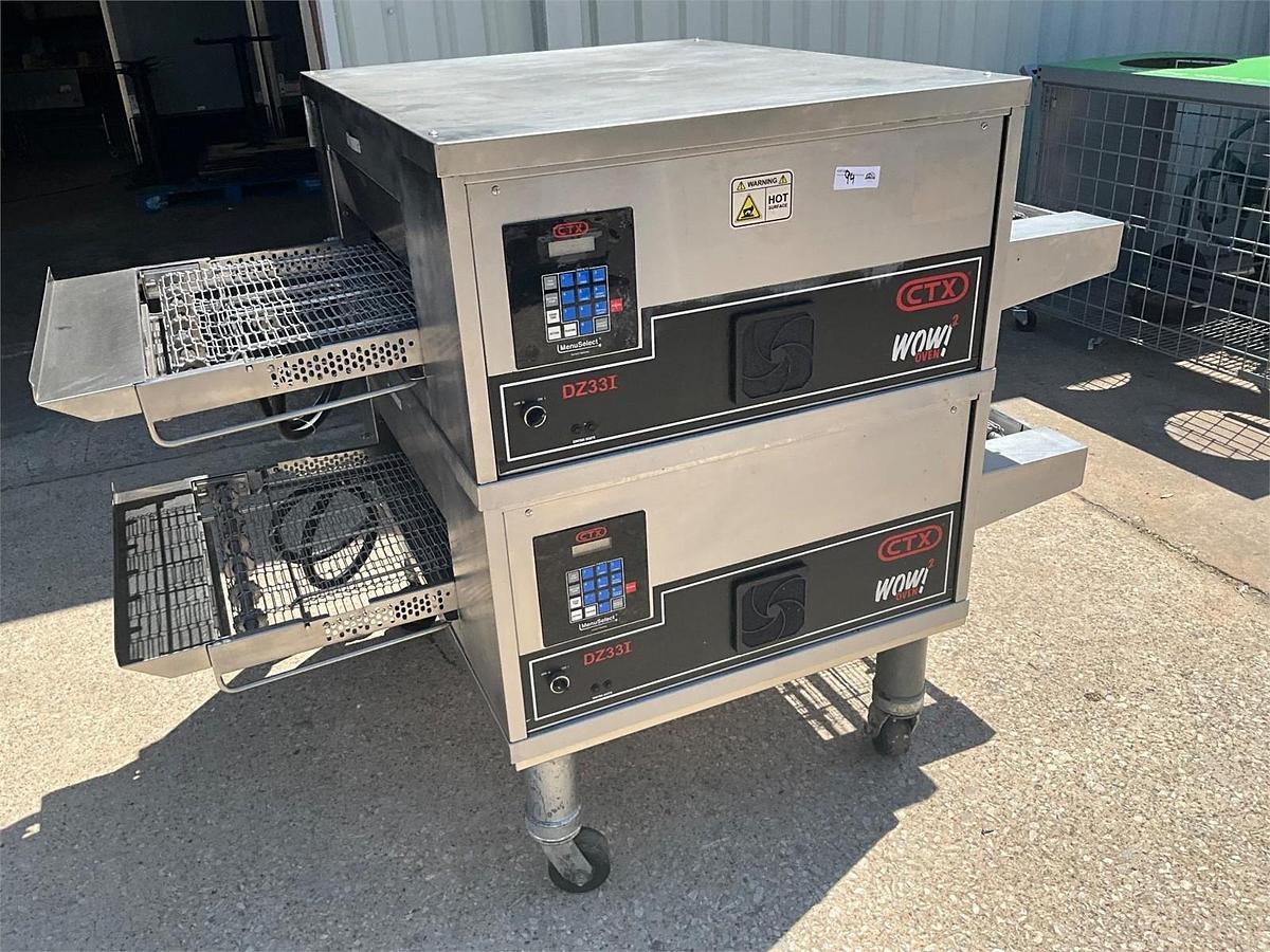 Used 2021 CTX conveyor oven double stack with stand