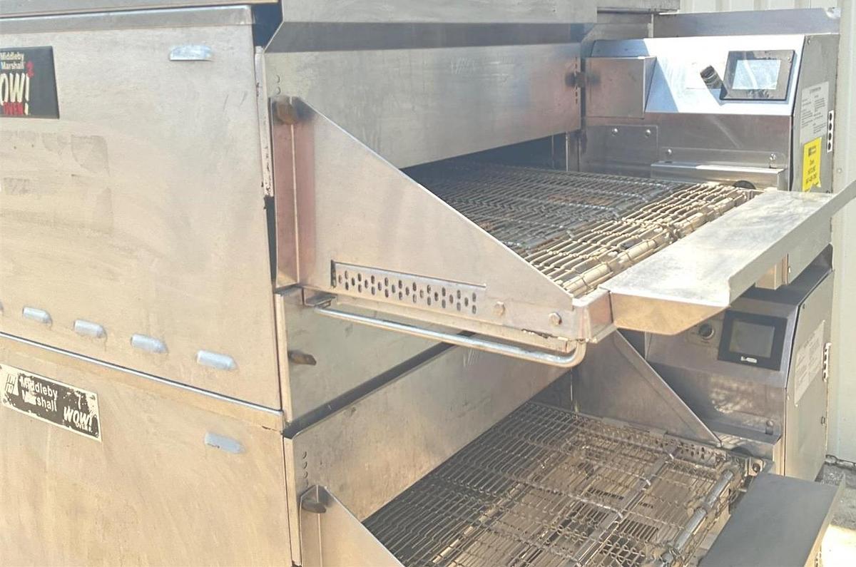 Used Middleby Marshall gas triple stack conveyor oven PSG36