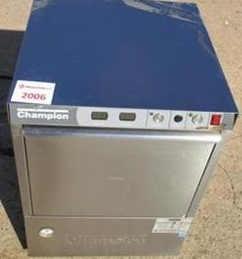 Used Champion high temp undercounter dishwasher