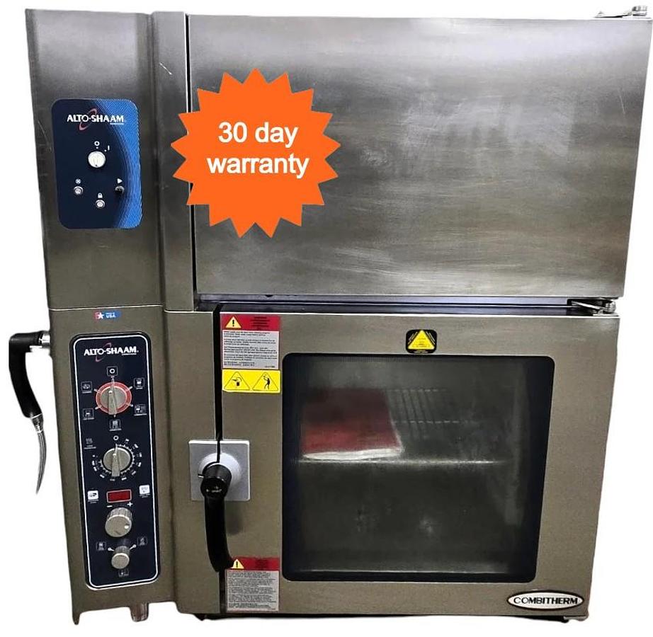 Used Alto-Shaam 6.10 ESIVHS Combi Oven With Stand and Hood -90 day warranty