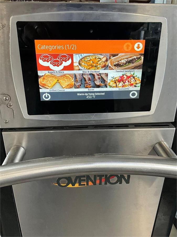 Used Ovention speed microwave oven