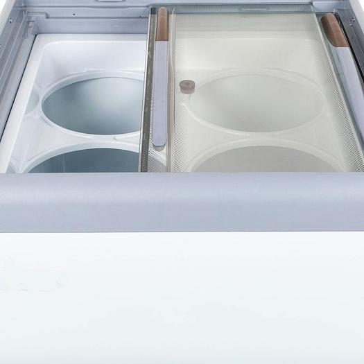 4 tube ice cream dipping cabinet