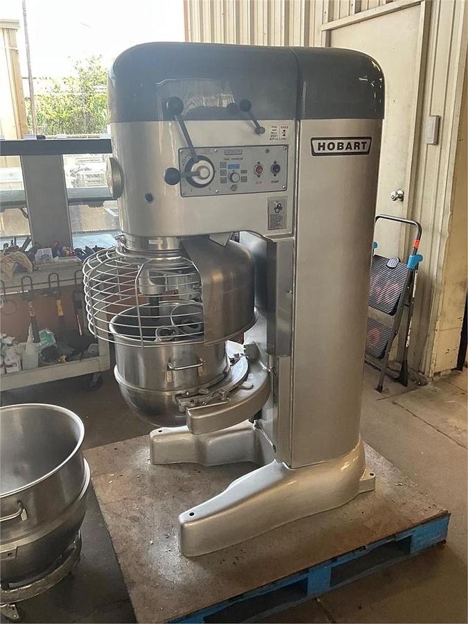 Used Hobart 80qt dough mixer with bowl guard