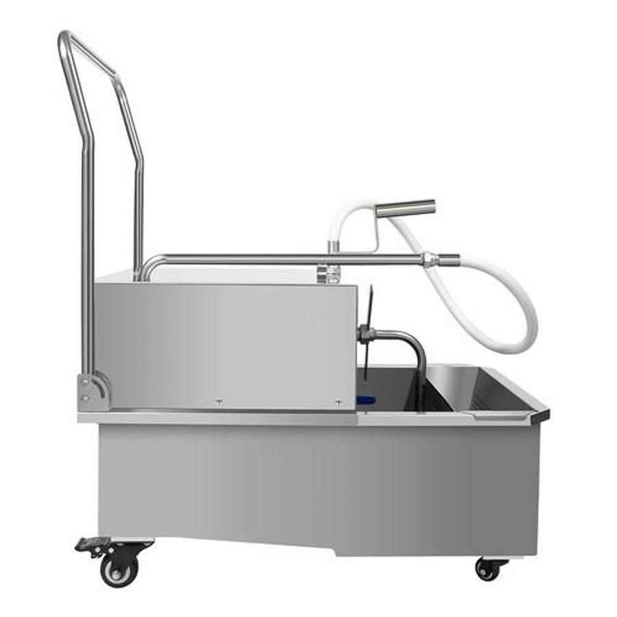 Used Stainless Steel Oil Filter Machine 55L for Commercial Deep Fryer Oil Filtration