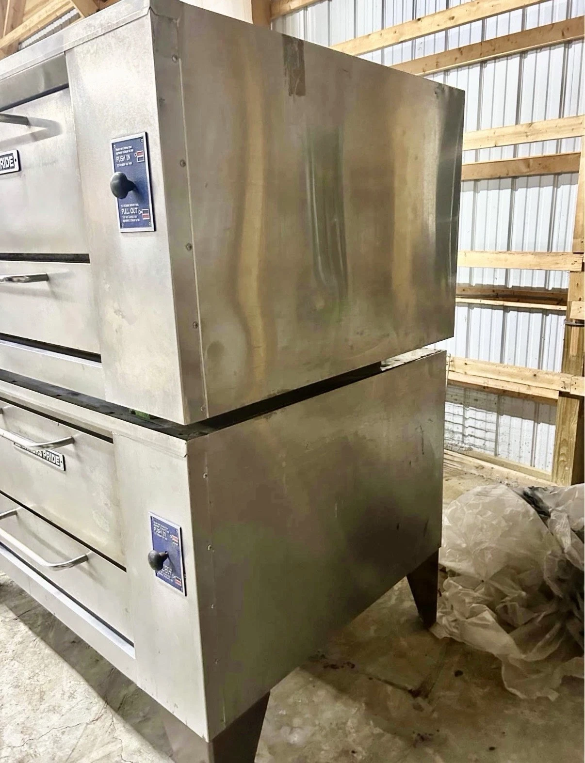 Used BAKERS PRIDE - Double stack PIZZA OVENS PICK UP OR DELIVERY Good stones