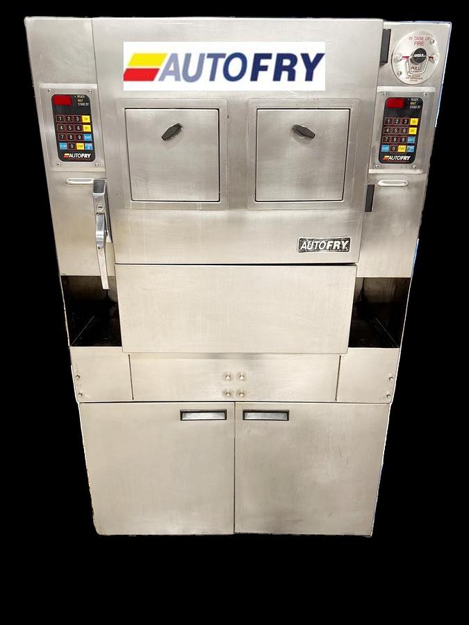 Used AutoFry MTI-40E -  6.0 Gallon Double Basket Mobile Automatic Ventless Fryer 240v/3p