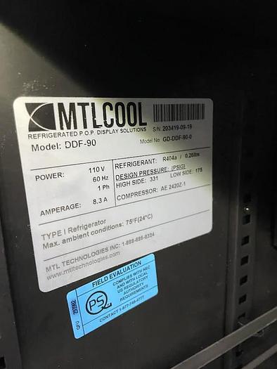 Merchandising Freezer (NEW) | MTL Cool | Model # DDF-90 | -BRAND NEW - SPECIAL CLEARANCE