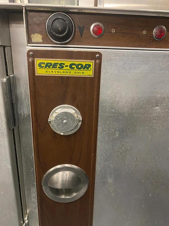 Used Cres-Cor 2 Tray Warming Table and Holding Cabinet