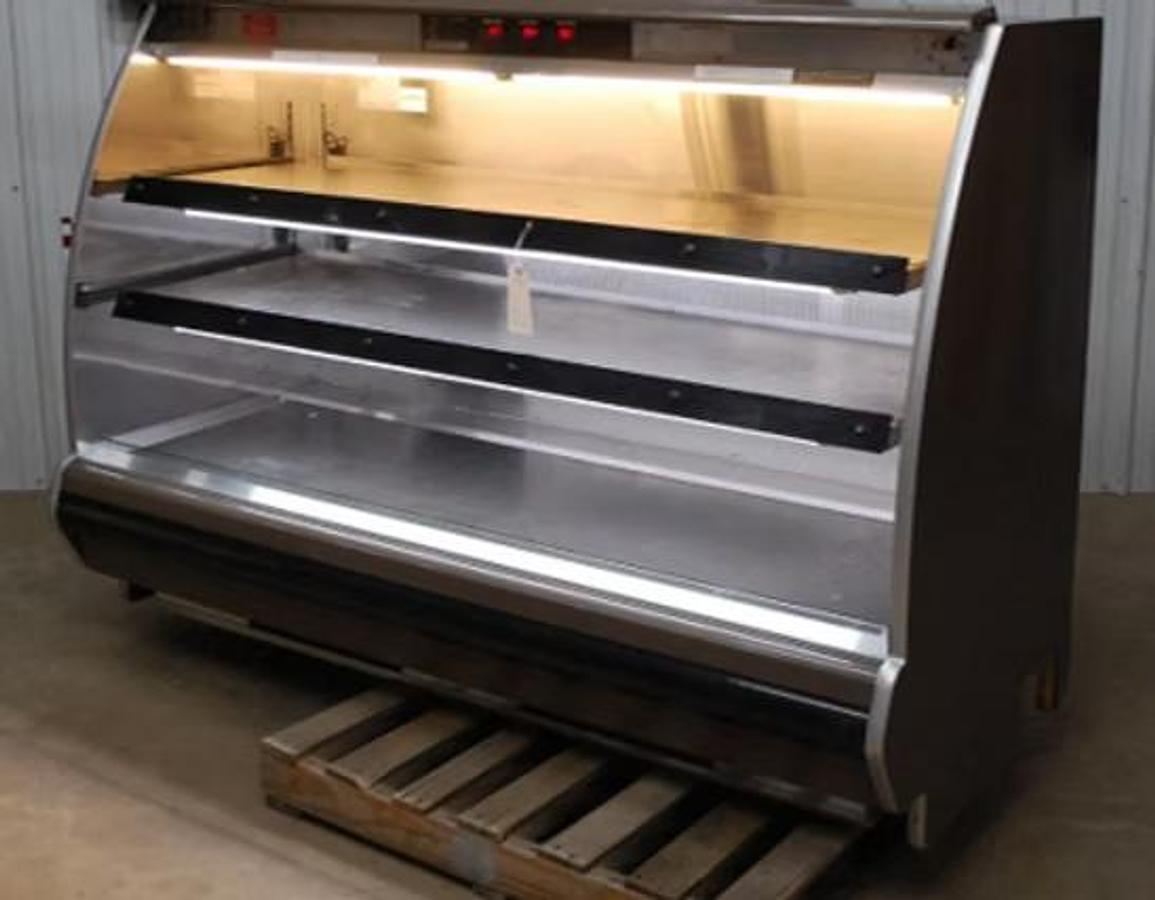 Used Hussmann 74 Inch Self Serve Hot Food Deli Warmer -warranty