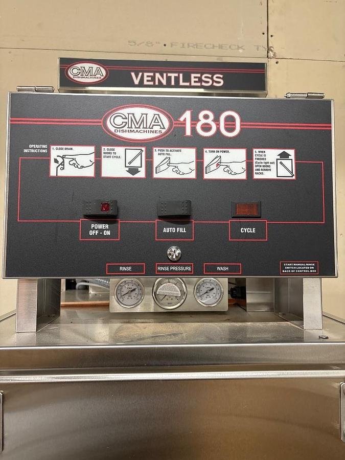 NEW CMA Dishmachines 180 Ventless High-Temp Door-Type Commercial Dishwasher