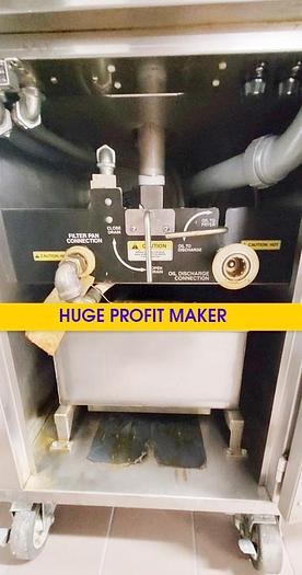 Refurbished Giles Ventless Open Electric Fryer WOG-20MP-VH With Filtration