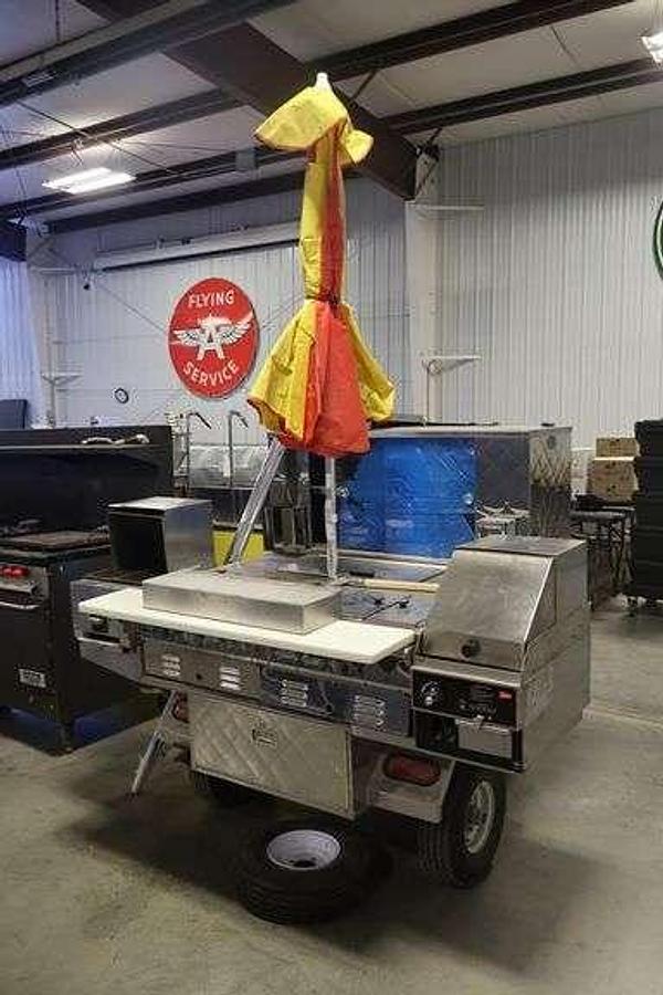 Used Hot food cart - hot dogs - hamburgers etc