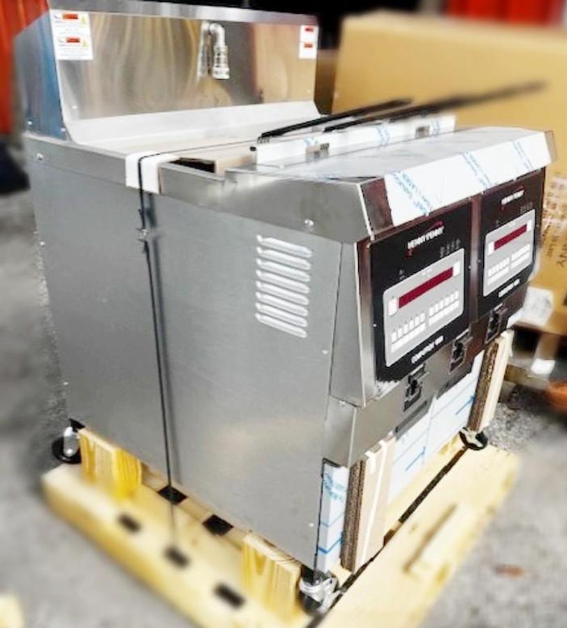 Used BRAND NEW Henny Penny OFG322 Double Fryer with Filtration System - SAVE BIG TIME