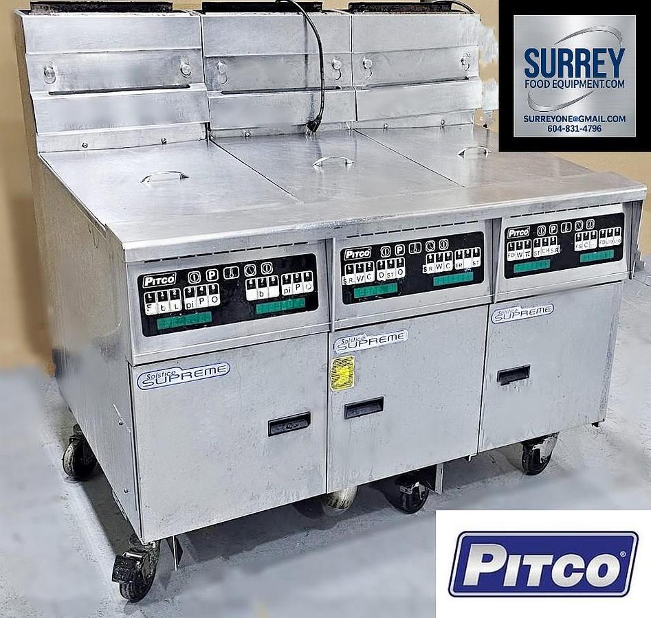 Used Pitco GAS FRYER Solstice Supreme SSH52 - Bank 