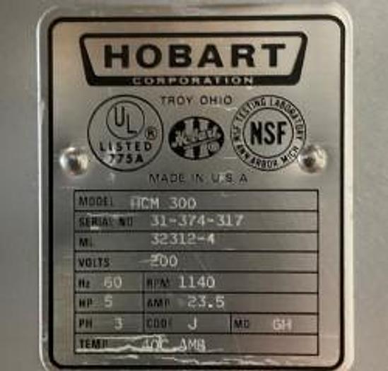 Refurbished Hobart 30 Quart Vertical Cutter Mixer HCM 300