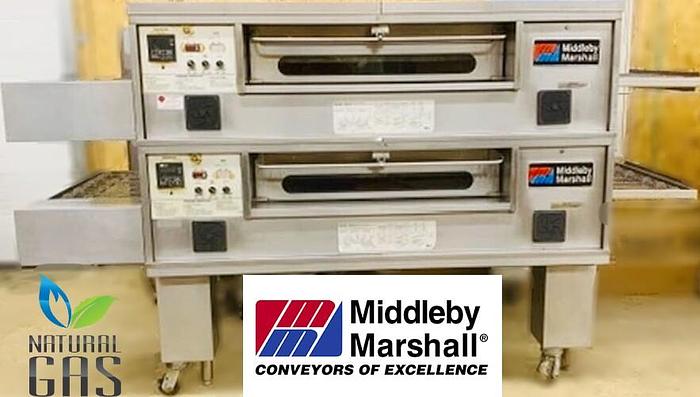 Used Middleby Marshal Gas Conveyor Ovens - double stacked Model PS570