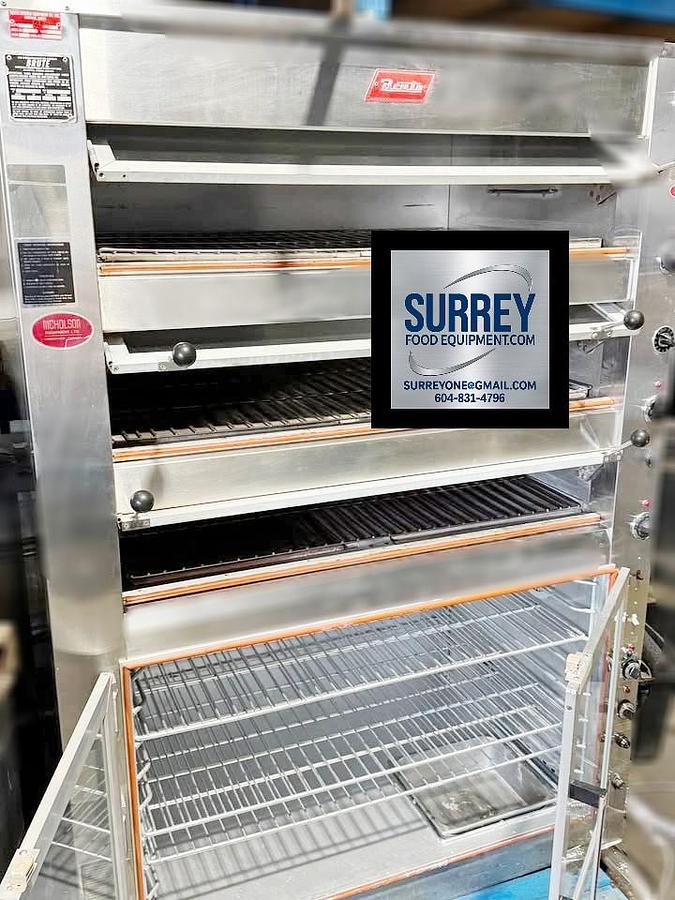 Used Brute 3 deck electric baking oven - with proofer below - excellent condition - SEE VIDEO