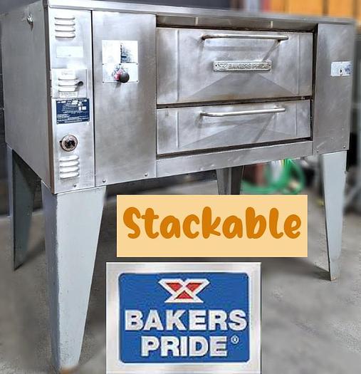 Refurbished Double stacked Bakers Pride Pizza Ovens - 4 available