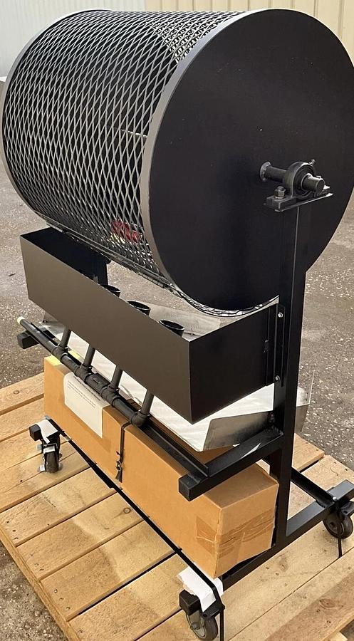 Used McBroom's Arizona Chile pepper Roaster Medium 24"x24" barrel Propane Motorized - BRAND NEW CLEARANCE ITEM