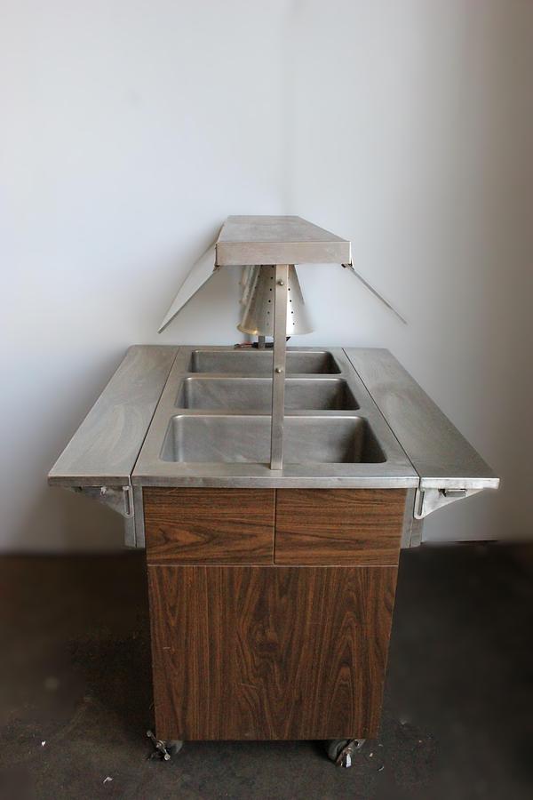 Used Britesteel Model: B53WHFT Stainless Steel 3 Pan Steam Table