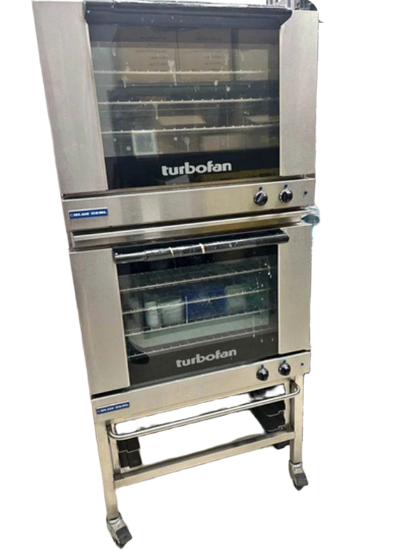 Used Turbofan E28M4/2 Full Size Sheet Pan Double Stack Convection Ovens -Warranty