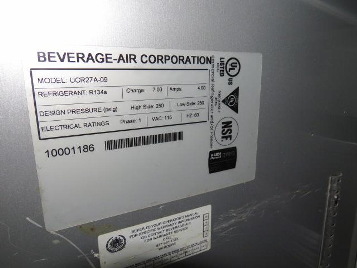 Used Beverage Air Undercounter Refrigerator 24' wide