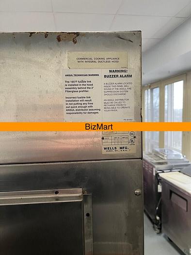 Used Wells Ventless Fryer Double WVF-886 VCS2000