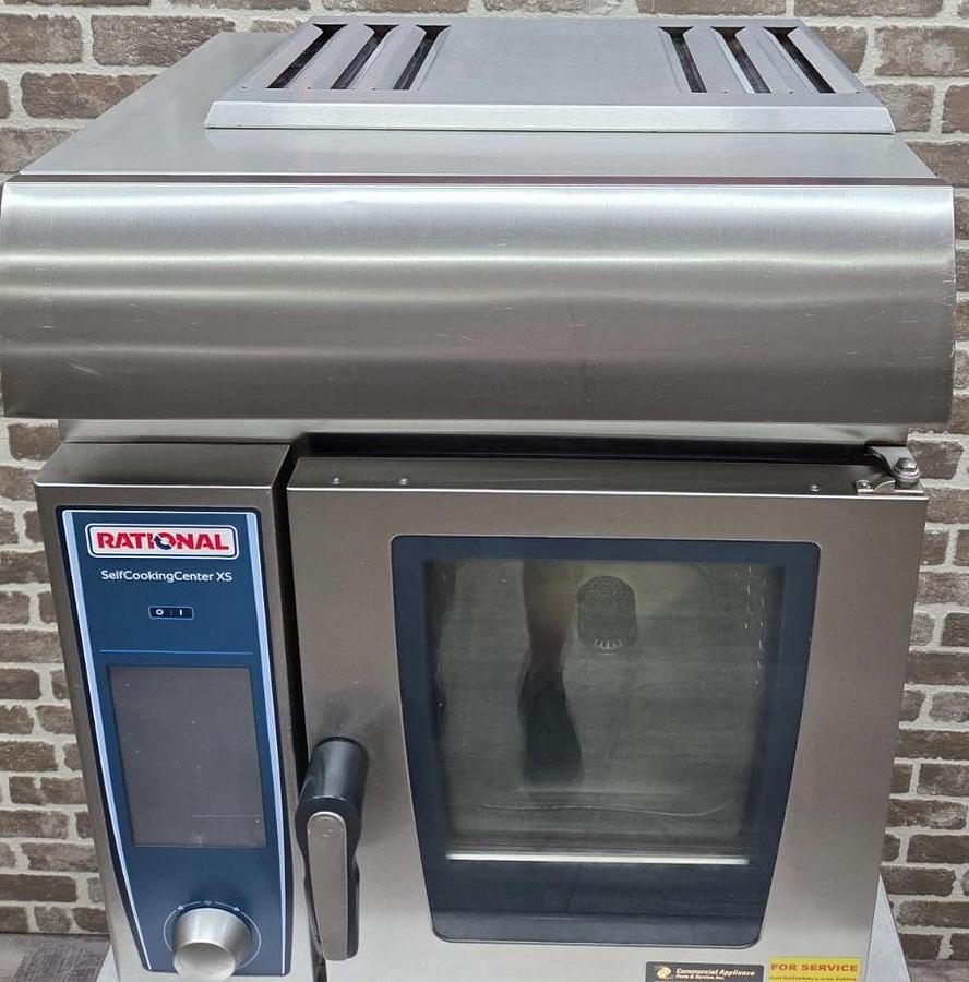 Used RATIONAL iCombi Pro XS Half Size Electric Oven w/ Vent Hood SCC SX 6 2/3 E