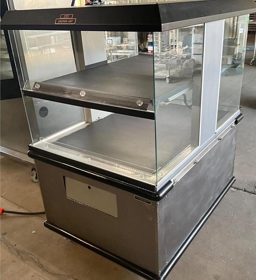 Used Custom deli 2 tier food warmer heated cabinet