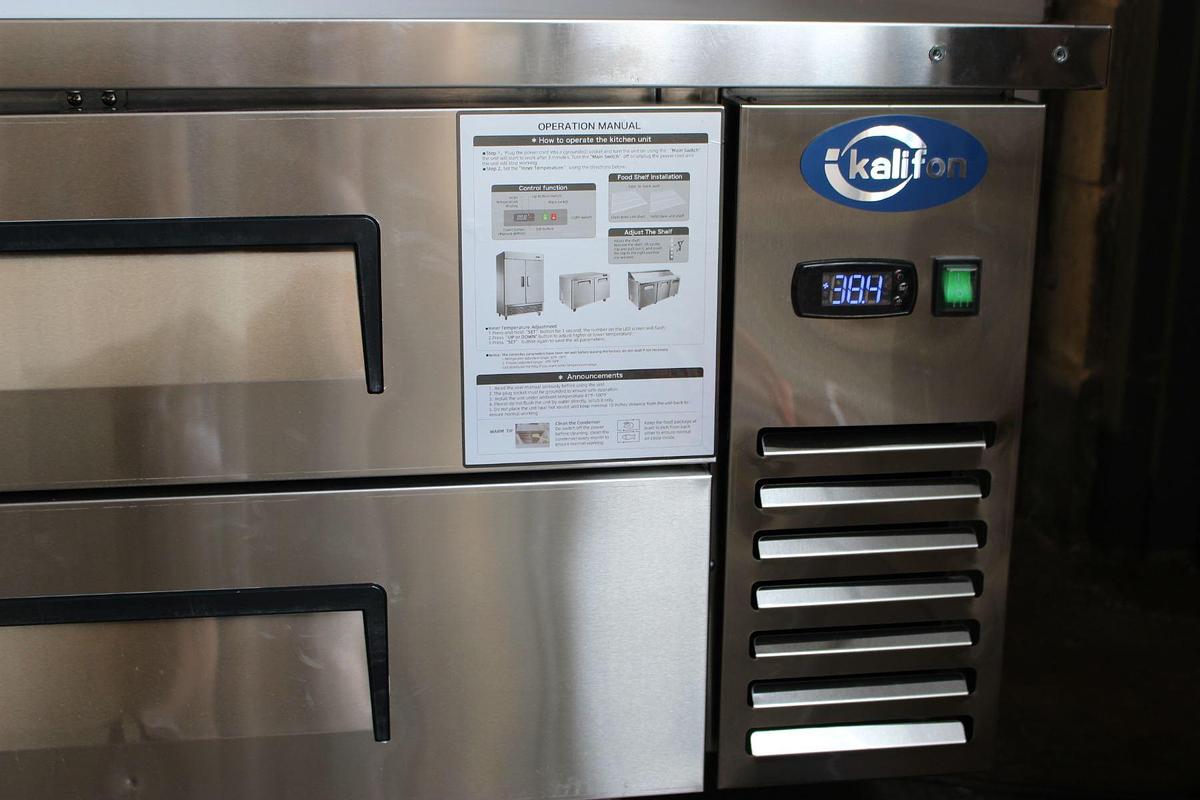 Used  Kalifon Chef Base - Scratch & Dent - Model KAR-72B - 72.75" Wide  - SEE VIDEO