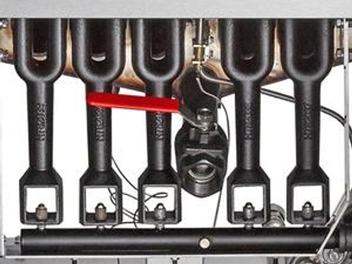 Natural Gas or Liquid Propane 70-100 lb. Stainless Steel Floor Fryer - 150,000 BTU