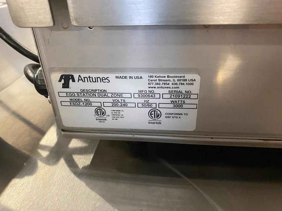 Used Antunes Egg Station with Dual Zone ESDZ-1200