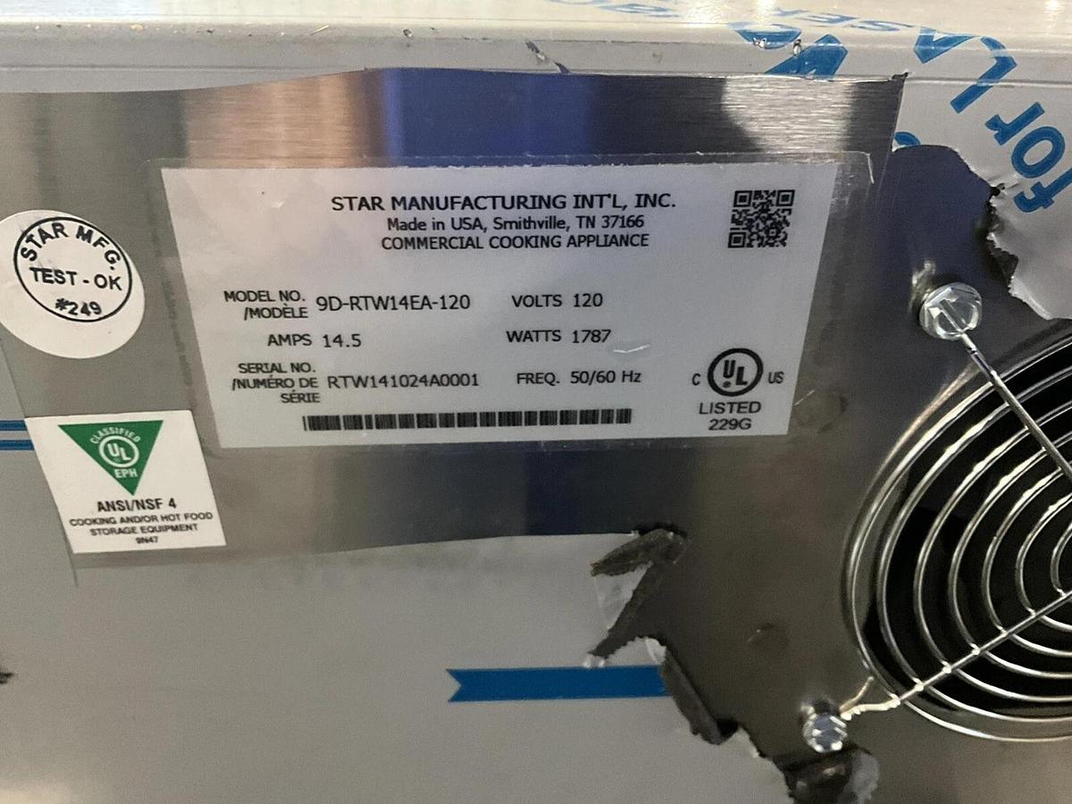 Used Star 9D-RTW14EA 14" Electric Rolling Tortilla Warmer Burrito Taco Quesadilla