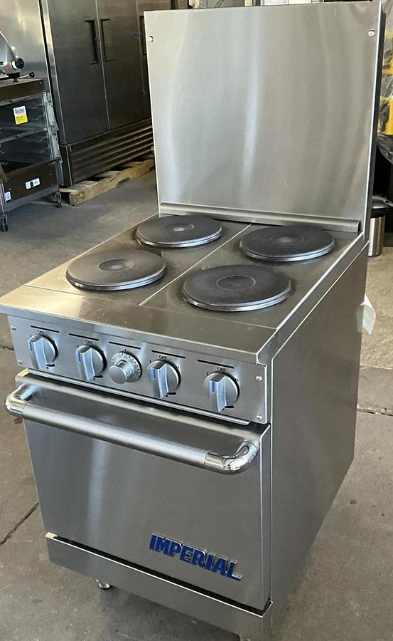 Used Imperial IR-4-E 24" commercial 4 Element Electric Range w/ Standard Oven