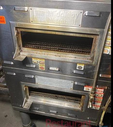 Used Middleby Marshall PS528G Double Stack Conveyor Oven