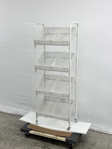 4-Tier Metal Wire Retail Floor Display Candy Rack