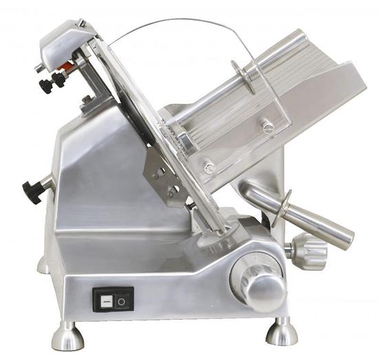 Used 12-inch Belt-Driven Meat Slicer with Blade Locker - Super deal
