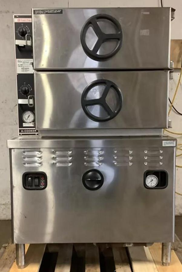 Used Market Forge Natural Gas Double Stack Commercial Steamer