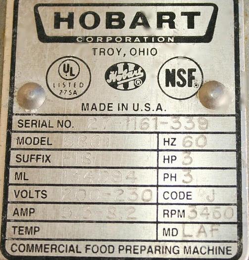 Used Hobart 6801 Meat Saw