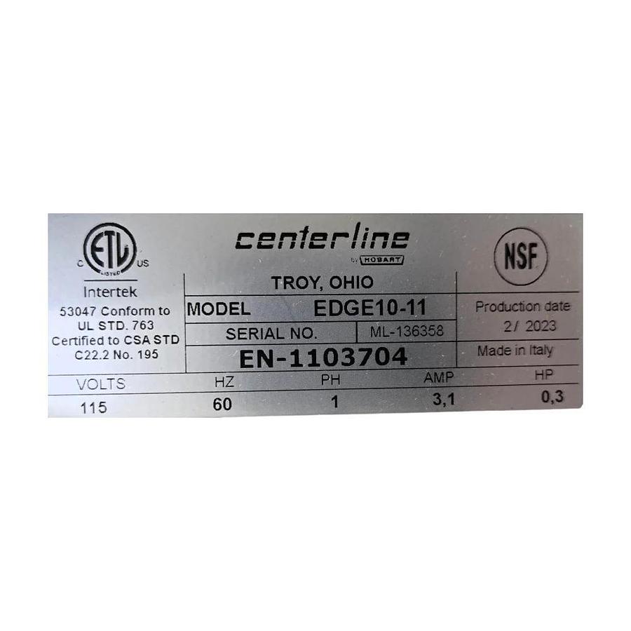 Used Hobart Centerline EDGE10-11 Manual Slicer -WARRANTY