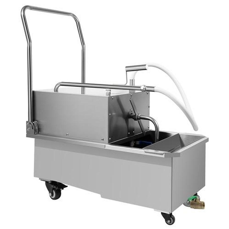 Used Stainless Steel Oil Filter Machine 55L for Commercial Deep Fryer Oil Filtration