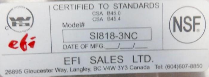 Used 3 Compartment pot sink with spray taps