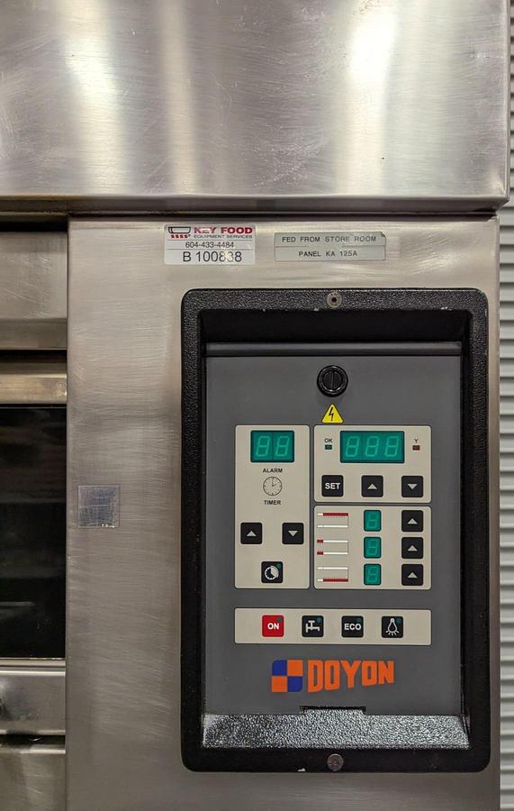 Used Doyon 2T3 Triple Deck Artisan Stone Electric Deck Oven