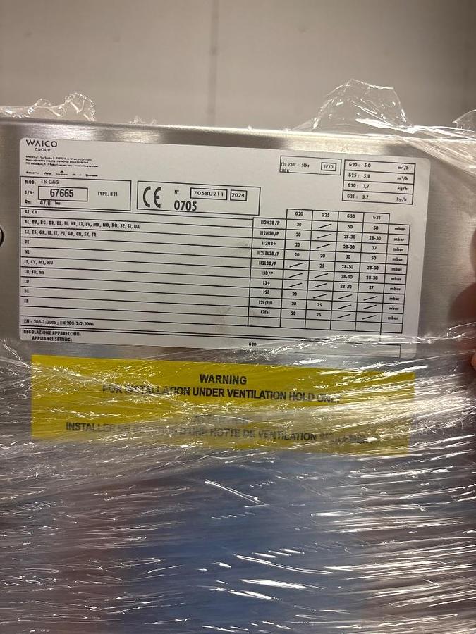 Used BRAND NEW Italforni TS GAS 83
